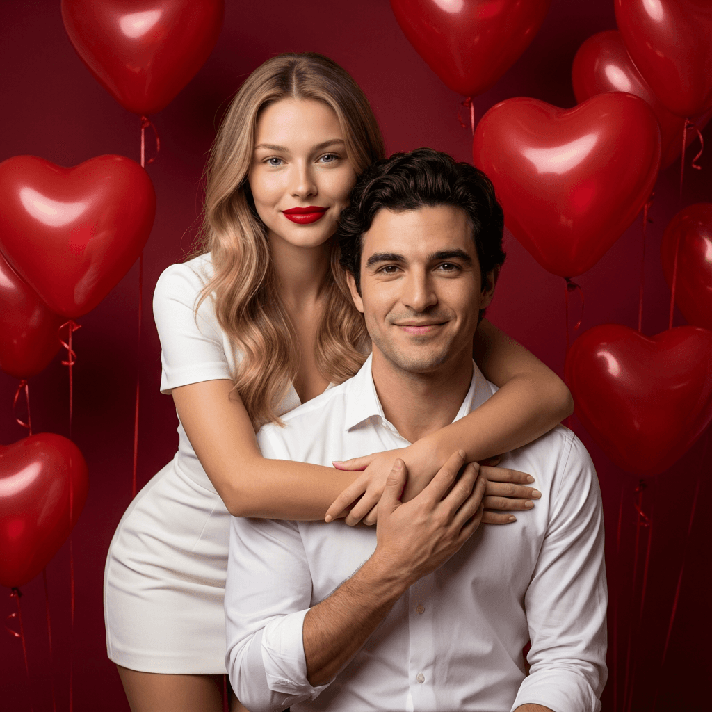 Valentine’s Day Studio Portrait