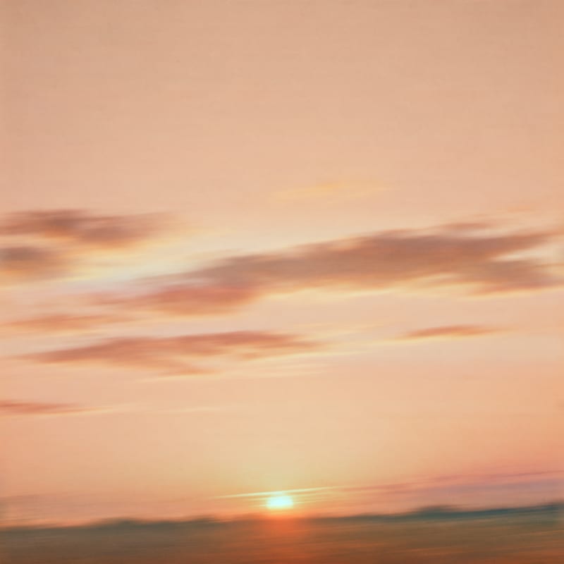 Style reference: a hazy sunset sky